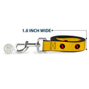 Dog Leash - Reverse Flash Logo Golden Yellow/Black/Red