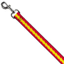 Dog Leash - The Flash Bolt Stripe Red/Yellow