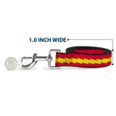 Dog Leash - The Flash Bolt Stripe Red/Yellow