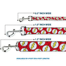 Dog Leash - Flash Logo Scattered Red/White/Yellow