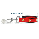 Dog Leash - DC League of Super-Pets Flash Bolt Logo Red/Yellow/White
