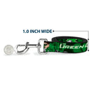 Dog Leash - Green Lantern Green Glow w/Text