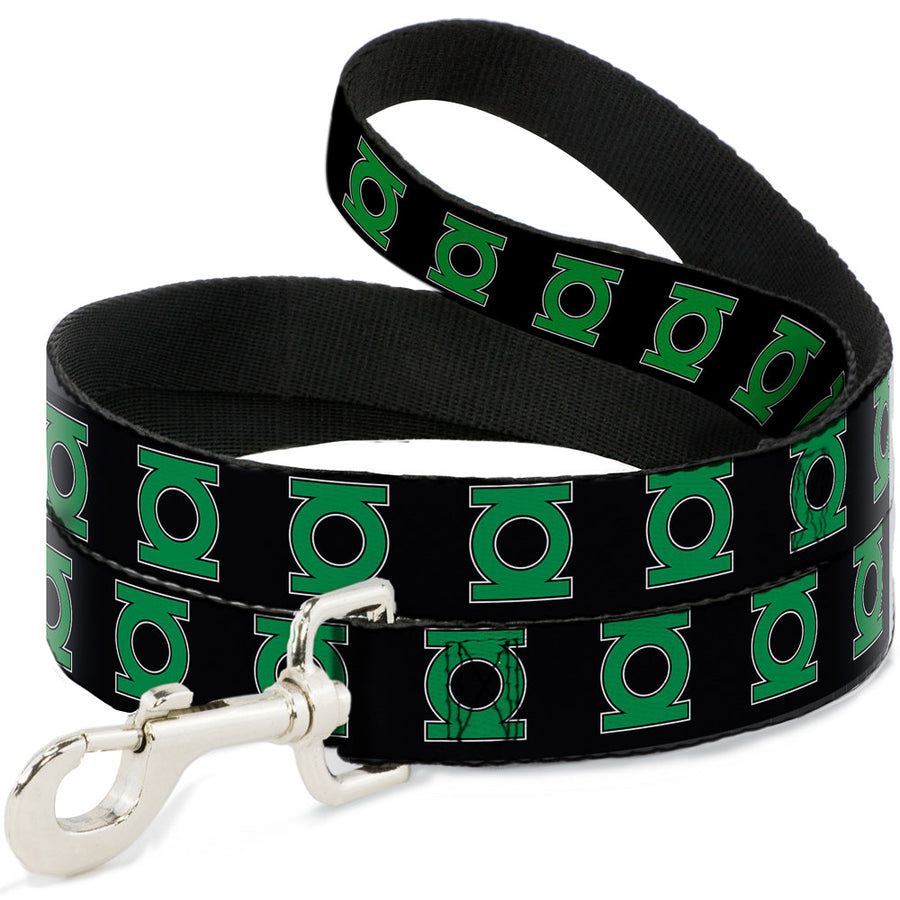 Dog Leash - Green Lantern Logo Black/Green