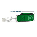 Dog Leash - Green Lantern Logo Weathered Greens