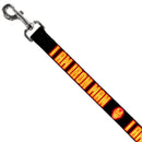 Dog Leash - Iron Man Face/I AM IRON MAN Black/Yellow Glow