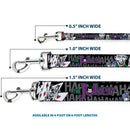 Dog Leash - The Joker Pose/Cards/HAHAHAHA Black/Gray