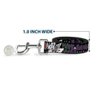 Dog Leash - The Joker Pose/Cards/HAHAHAHA Black/Gray