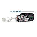 Dog Leash - The Joker Pose/Cards/HAHAHAHA Black/Gray