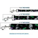 Dog Leash - Joker DIE LAUGHING! HAHA Black/Purple/Green