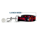 Dog Leash - HARLEY QUINN Bomb Poses/Suits Black/Purple/Red