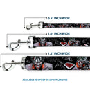 Dog Leash - Joker BRILLIANTLY TWISTED PSYCHO 2-Poses/Cards Black/Grays
