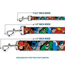 Dog Leash - Justice League Superheroes CLOSE-UP New