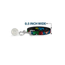 Dog Leash - Justice League New 52 4-Superhero Poses/Scattered Logos Multi Color/Black