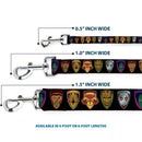 Dog Leash - Guardians of the Galaxy Badge/5-Character Icons Black/Multi Color