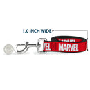 Dog Leash - MARVEL Red Brick Logo Red/White
