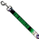 Dog Leash - THE RIDDLER/Face CLOSE-UP Black/Green