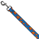 Dog Leash - Super Shield Diagonal Royal Blue/Red