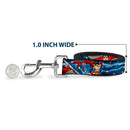 Dog Leash - Superman Action Poses/Stars & Stripes