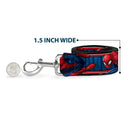 Dog Leash - SPIDER-MAN 3-Action Poses/Bricks/Stripe Blues/Red/White