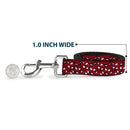 Dog Leash - Spider-Man Eyes/Spiders Scattered Reds/Black/White