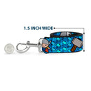 MARVEL UNIVERSE Dog Leash - Kawaii Thor Poses Hammer Monogram Blues