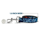 Dog Leash - Avengers THOR Hammer/Action Pose Galaxy Blues/White