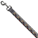 Dog Leash - Gremlins Gizmo Pose and Rules Collage Gray