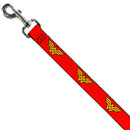 Dog Leash - Wonder Woman Logo Red