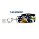 Dog Leash - Wonder Woman/Stars Black/White