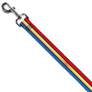 Dog Leash - Wonder Woman Stripe/Stars Red/Gold/Blue/White