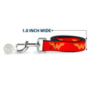 Dog Leash - DC League of Super-Pets Wonder Woman Logo Red/Yellow
