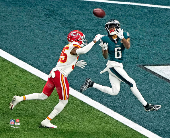 DeVonta Smith Philadelphia Eagles Super Bowl LIX Touchdown 11