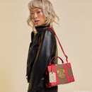 Loungefly Harry Potter Hogwarts Express Luggage Trunk Crossbody Bag