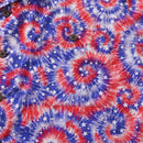 Hawaiian Shirt For Men Tie-dyed National Flag Print Shirt Camp Collar 100% Cotton