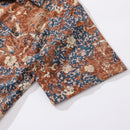 Independence Day Hawaiian Shirt For Men Once Upon A Time Print Shirt Camp Collar 100% Cotton