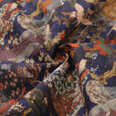 Hawaiian Shirt For Men Edo Period Shirt Camp Collar 100% Cotton