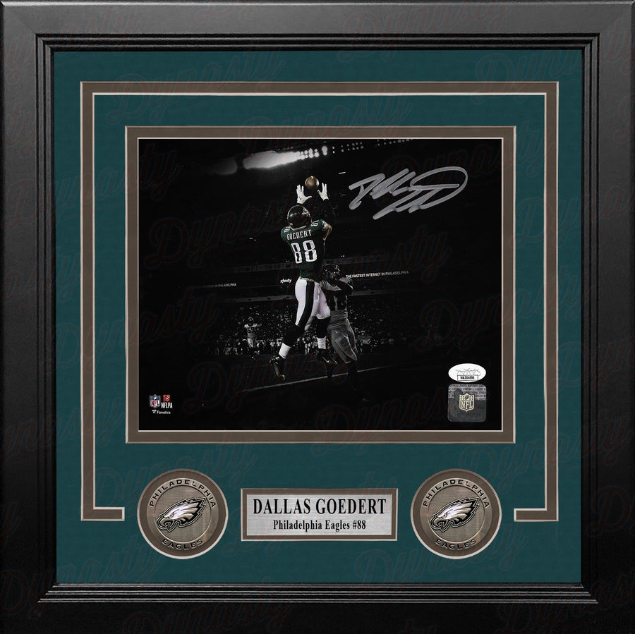 Dallas Goedert Touchdown Philadelphia Eagles Autographed 8