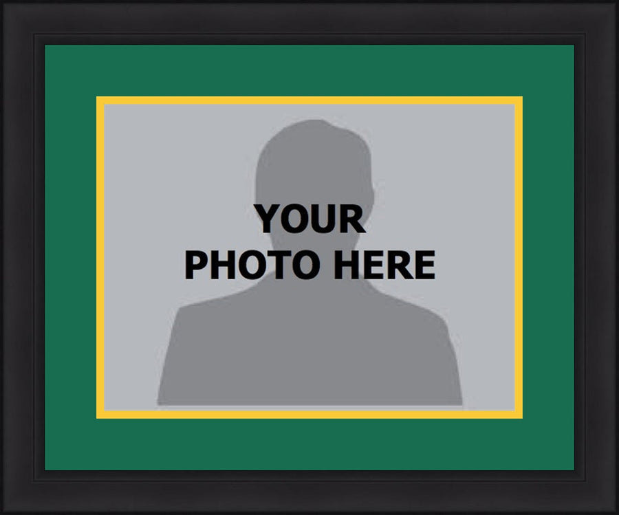 NHL Hockey Photo Picture Frame Kit - Dallas Stars (Green Matting, Yellow Trim)