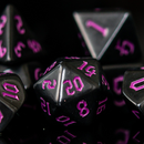 Dark Cathedral Purple Acrylic Dice Set