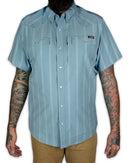 Daryll SS Shirt - Mid Blue