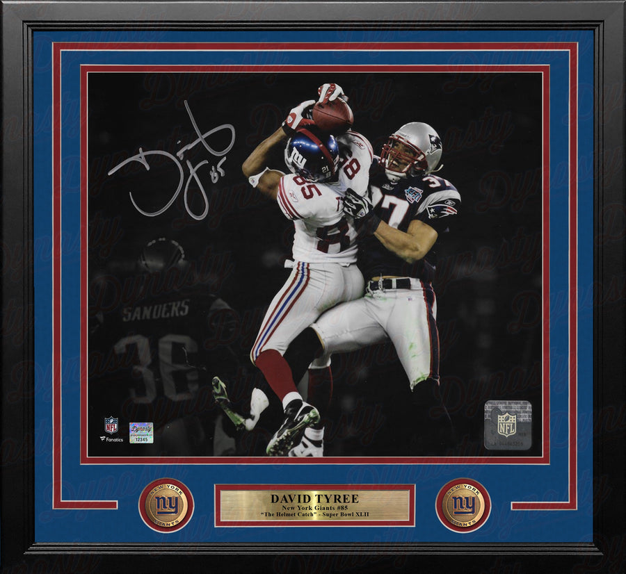 David Tyree Super Bowl XLII Catch New York Giants Autographed 11