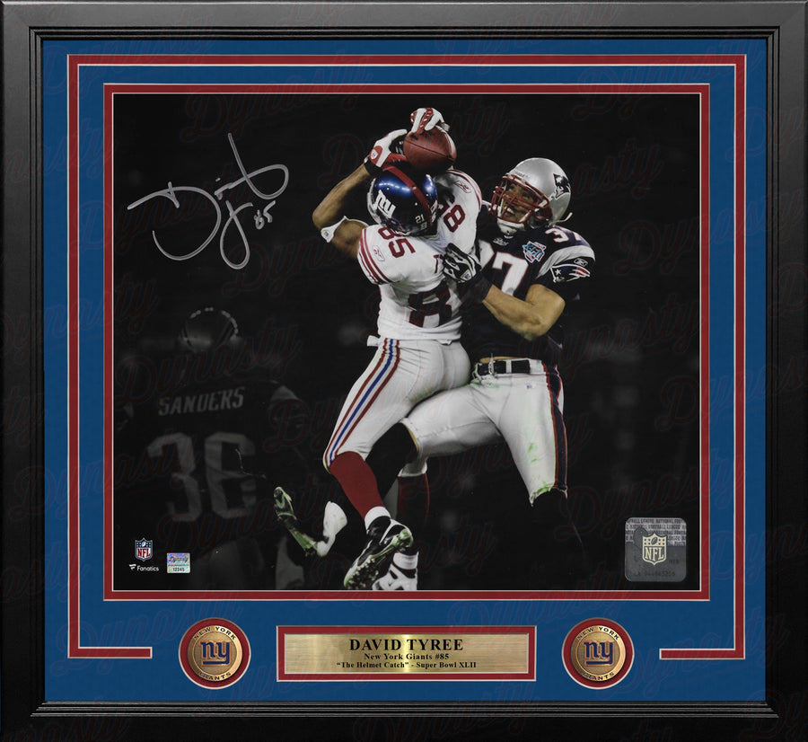 David Tyree Super Bowl XLII Catch New York Giants Autographed 16