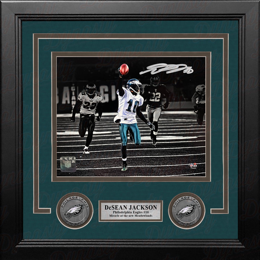 DeSean Jackson Miracle at the New Meadowlands Philadelphia Eagles Autographed 8