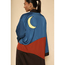 Desert Night Kimono Big Long Textured Satin Duster | Light Jacket, Outdoor Robe, Swimsuit Coverup | Sizes S-1X