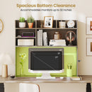 Desktop Bookshelf Countertop Storage Hutch with 6 Shelves
