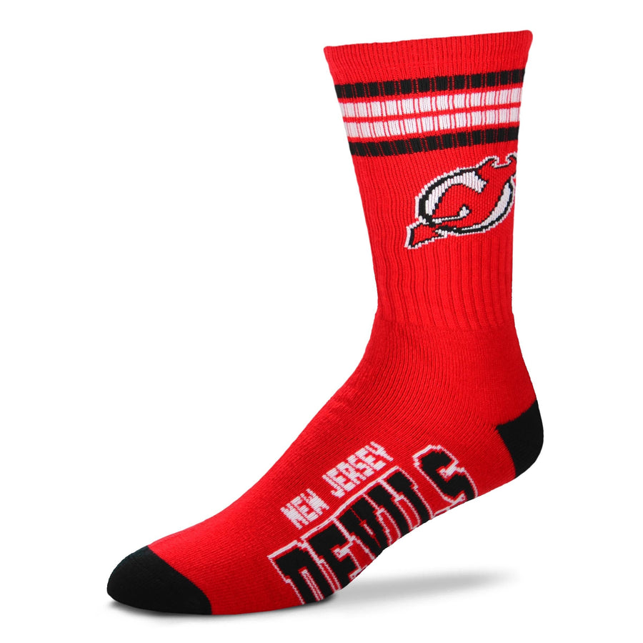 New Jersey Devils Men's 4 Stripe Deuce Socks