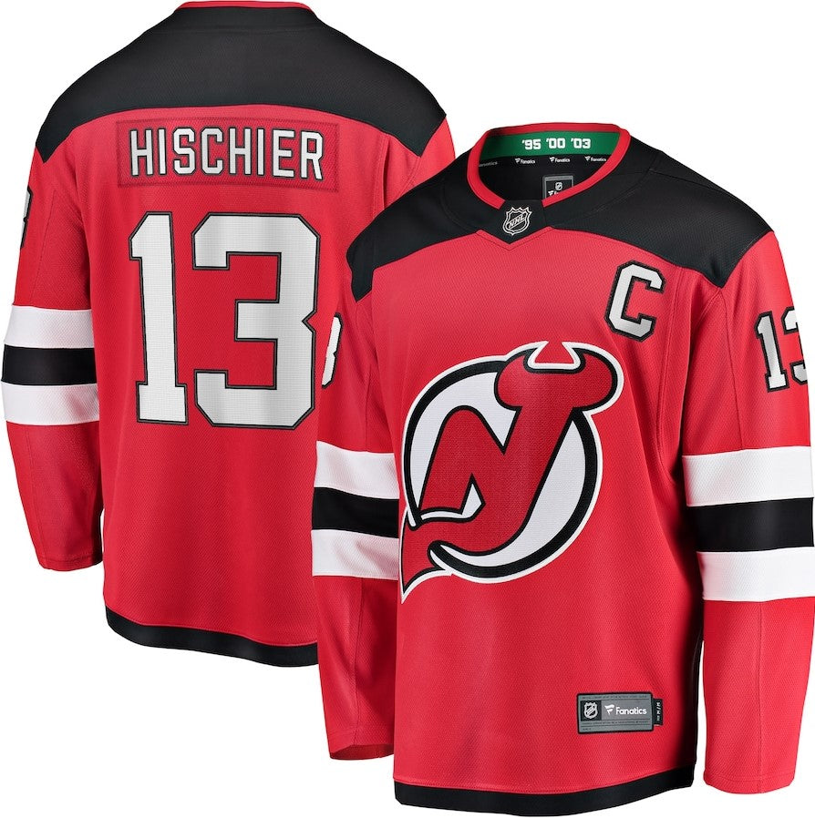 Nico Hischier New Jersey Devils Home Premier Breakaway Player Jersey - Red