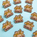 Devour the Patriarchy Feminist Tiger Enamel Pin, Lapel Pin