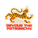 Devour the Patriarchy Feminist Vinyl Sticker 3in x 2.5in