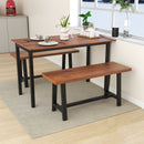 40 Inch Dining Bench 2 Person Entryway Shoe Bench with Metal Frame